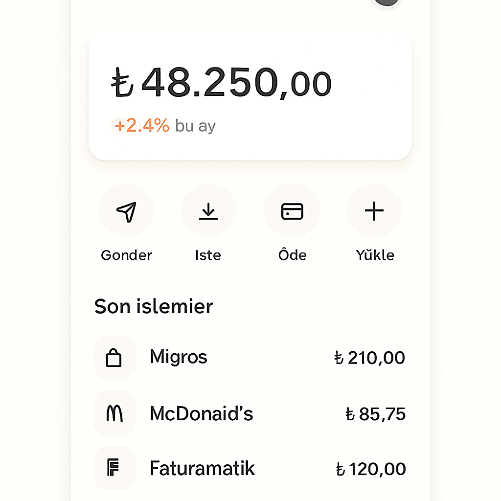 DevPay app home screen showing account balance